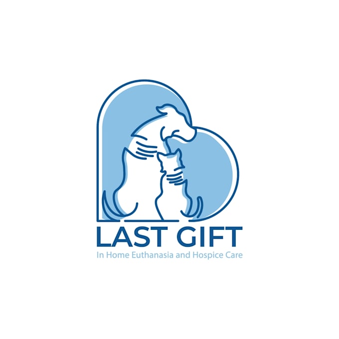 do compassionate home veterinary hospice pet logo design