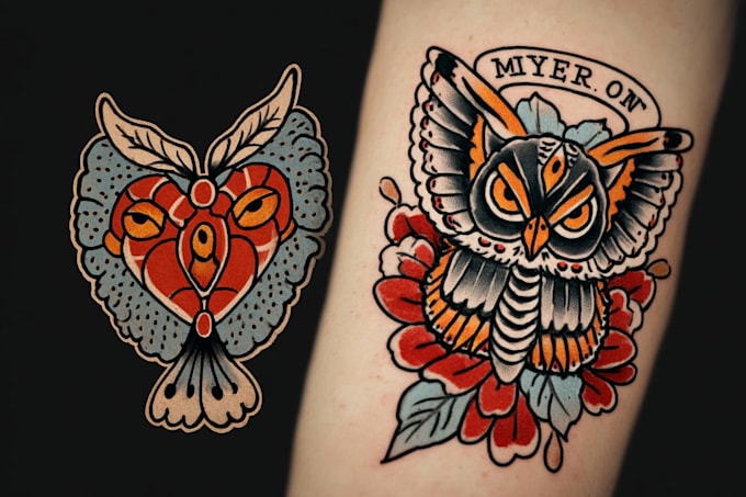 design a traditonal or neo traditional tattoo