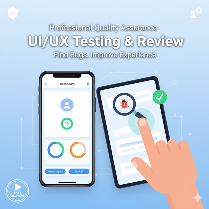 do testing and UI interface of your website, mobile app or web app