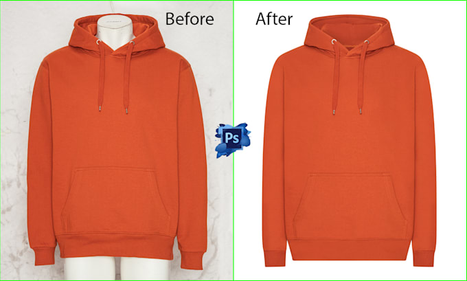 do ghost mannequin, neck joint, flat lay image and clothing image editing