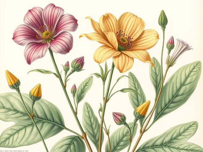 do botanical illustration with scientific focus