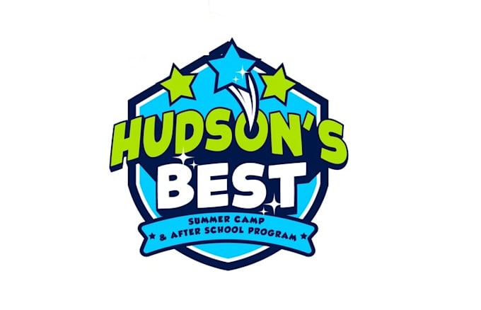 design best after school summer camp logo