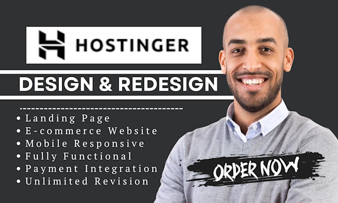 hostinger website design, hostinger website redesign, hostinger wordpress design