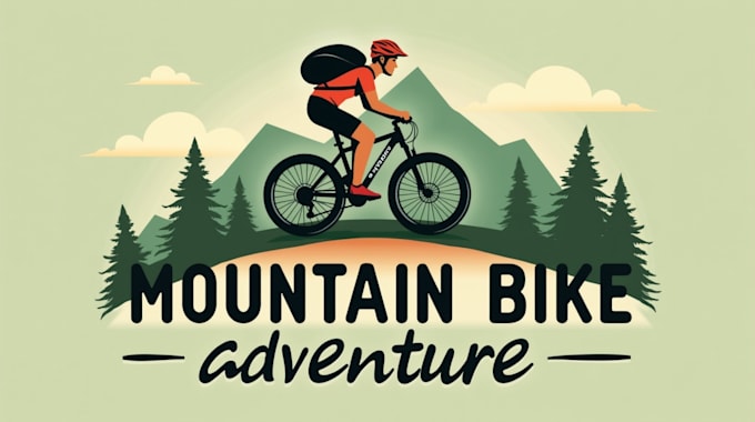 create amazing mountain bike logo with unlimited revisions