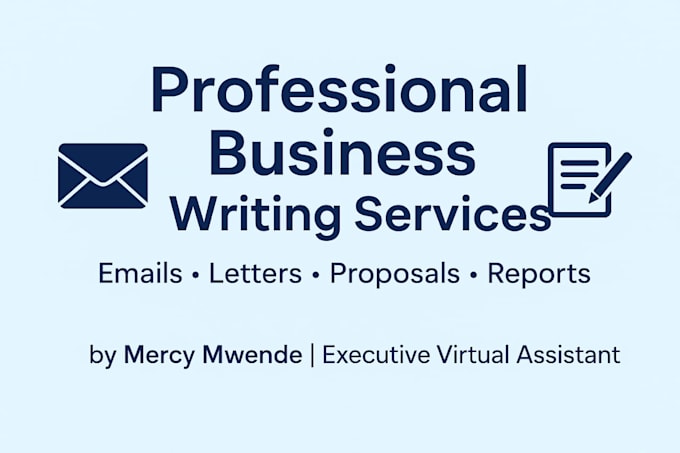 write professional business letters,emails, and proposals