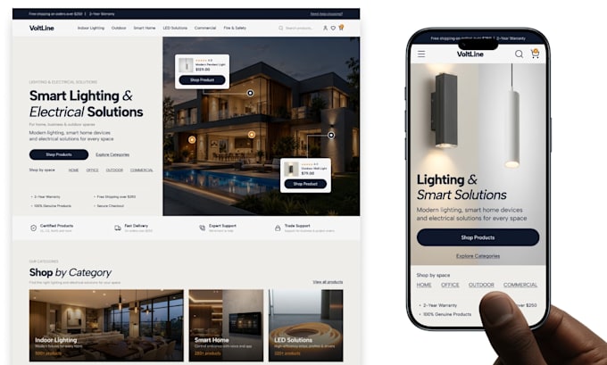 do professional hero section, landing page, website design figma