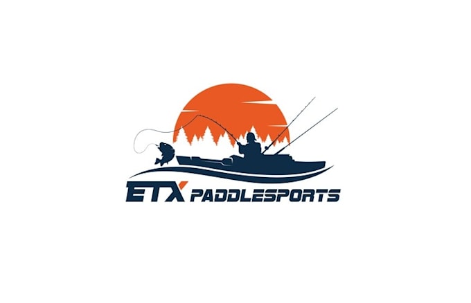 design kayak fishing store logo