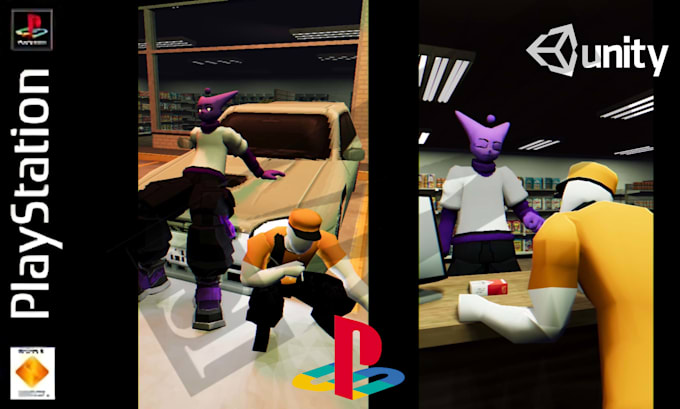do 3d retro ps1 psx n64 lowpoly game character music video animation visualizer