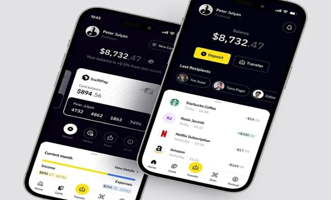 build your custom fintech app or digital wallet platform