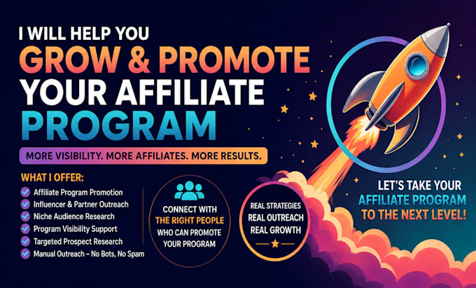 grow and promote your affiliate program targeted audiences