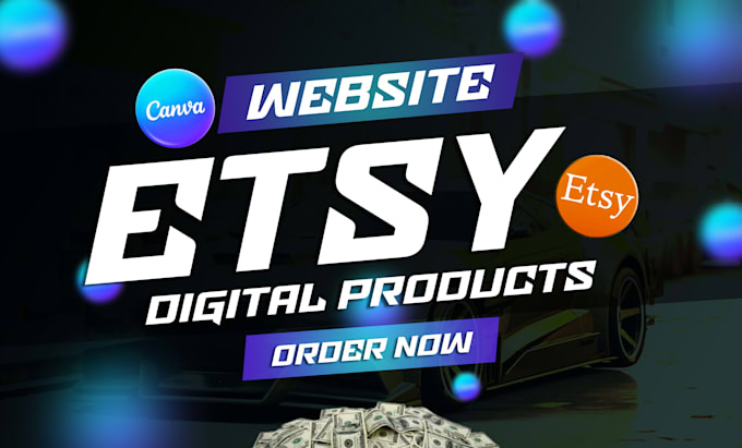 design responsive canva website templates for etsy to resell