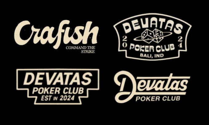 create custom hand drawn vintage typography