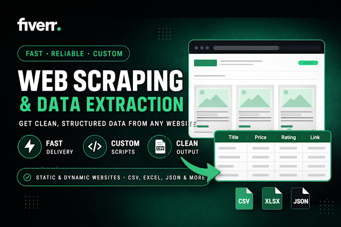 develop a web scraper for you