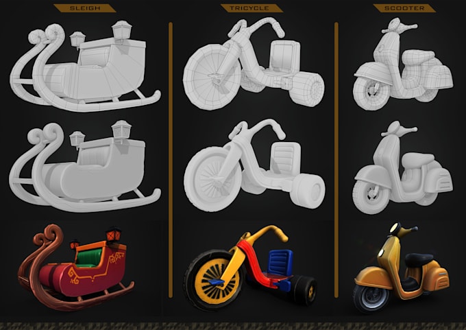 create stylize 3d props