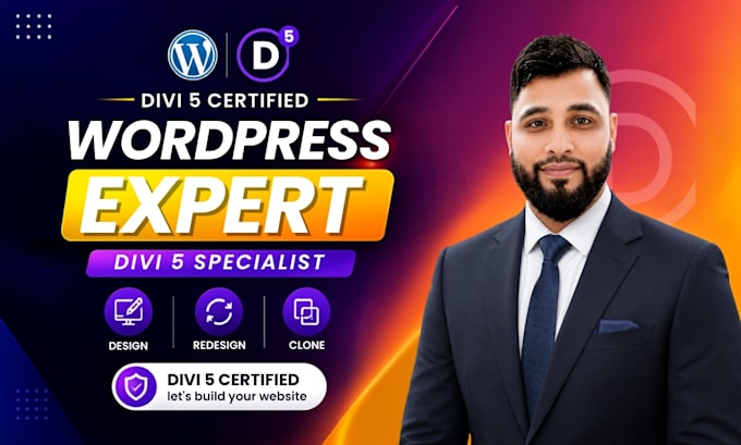 build redesign or fix your wordpress website using divi 5 and divi builder
