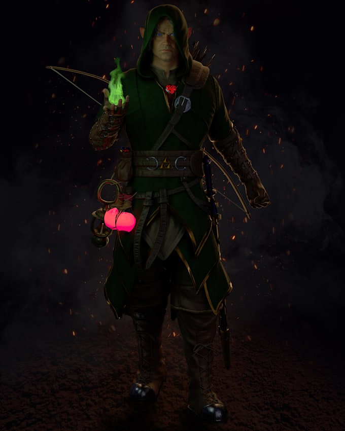 create high quality aaa game ready 3d characters