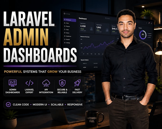 create a custom business dashboard in laravel