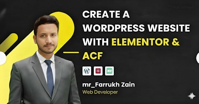 create wordpress website with elementor and acf or elementor pro