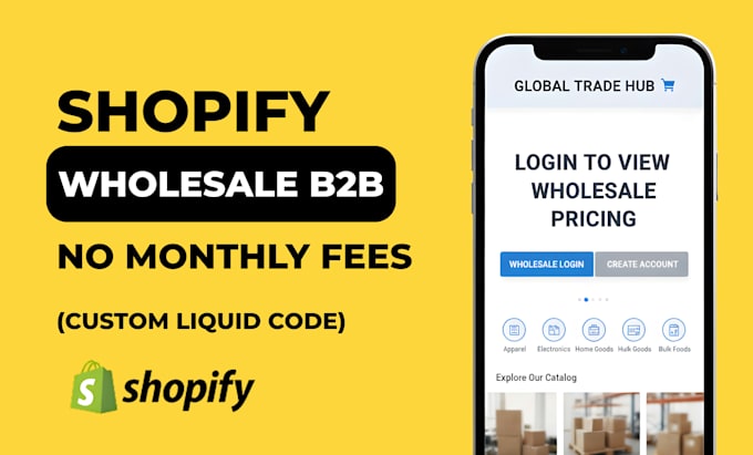 be your expert for shopify b2b and wholesale