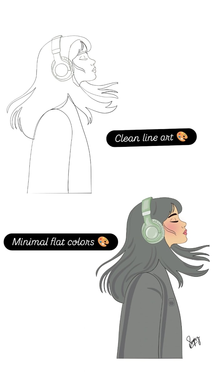 draw minimal modern line art illustration