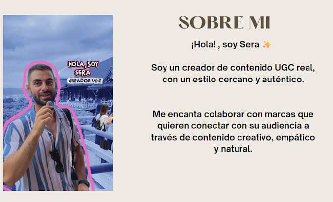 create natural ugc videos for brands in spanish or english