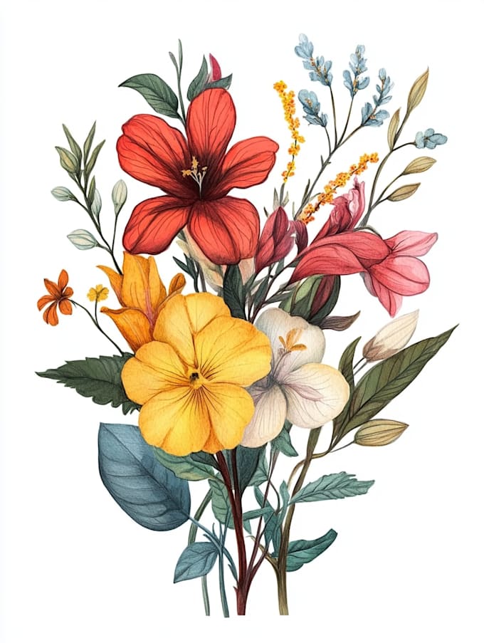 design unique botanical plant illustration