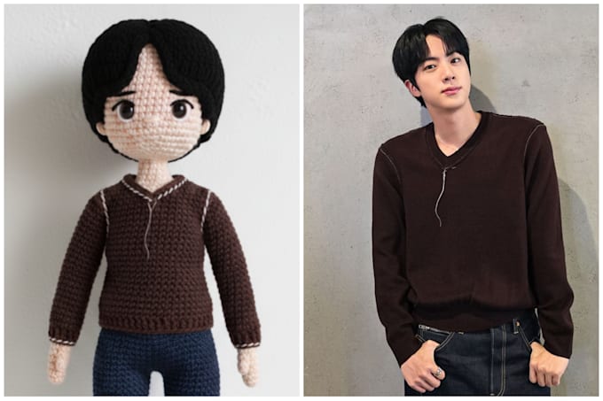 make custom crochet doll, keychain, plushie, and anything