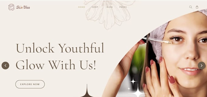 build skin care shopify store skincare website beauty store beauty shopify store