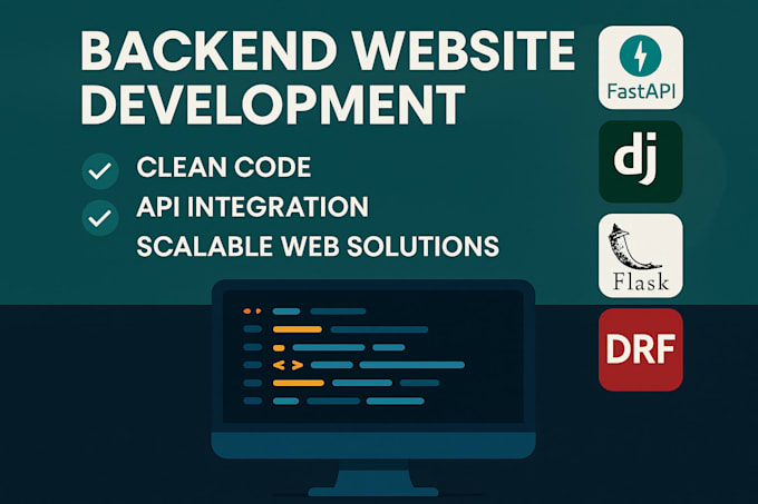 fix or build your fastapi, django, or flask web app or backend API