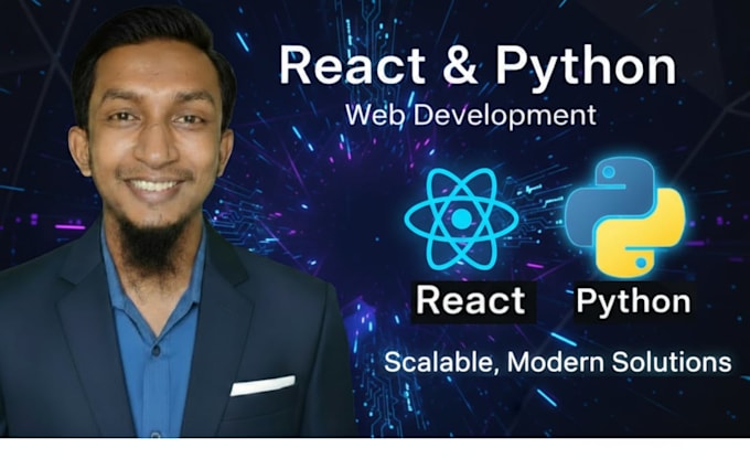 be your full stack developer using react and python