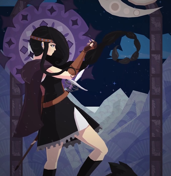 make an animated, character based live phone background