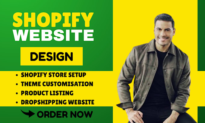 build shopify store design, shopify dropshipping store, shopify website redesign