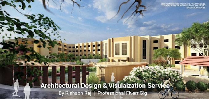 create realistic architectural 3d visualization and rendering