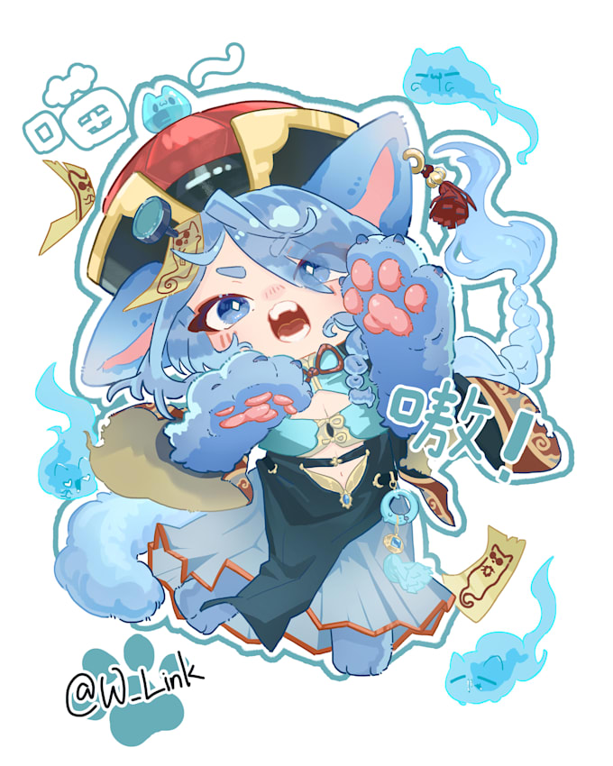 draw adorable cute chibi character
