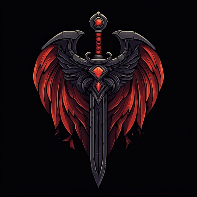 a professional fantasy game logo