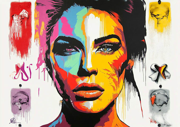 do a multi layer graffiti stencil art for spray painting