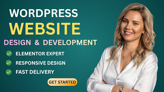 design a responsive luxury business wordpress website with elementor