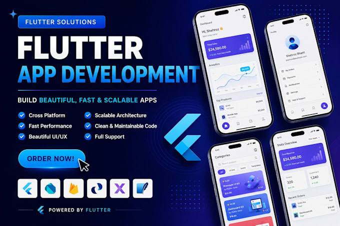 be your flutter developer for android ios mobile app development