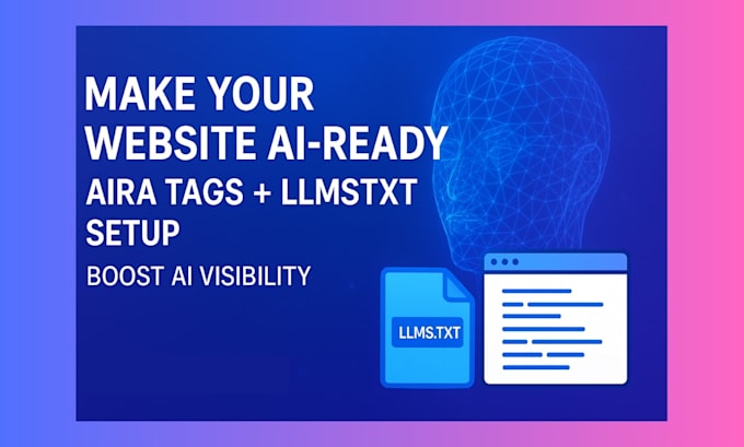 implement aira tags and llms txt files to make your website ai ready