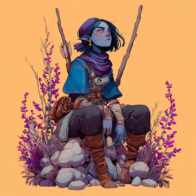 create a d and d character art and dnd art