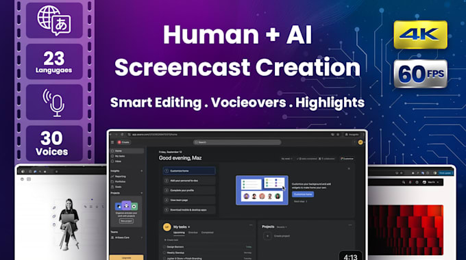 create ai enhanced narrated screencasts and product demos