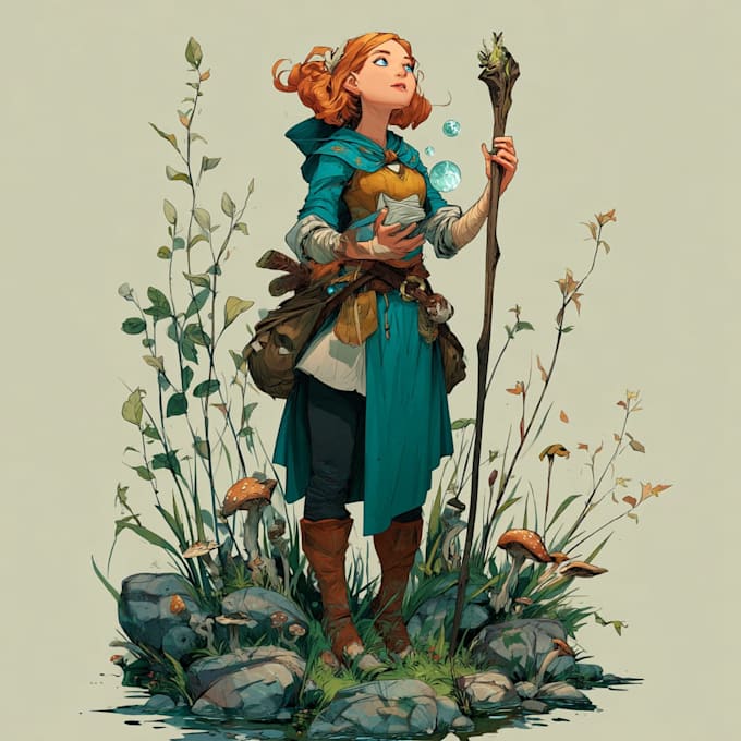 illustrate your d and d character portrait
