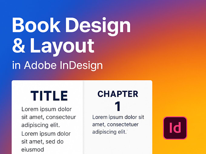 create book design and layout in adobe indesign