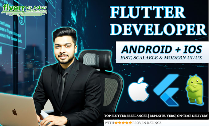 do mobile app development using flutter for android and ios