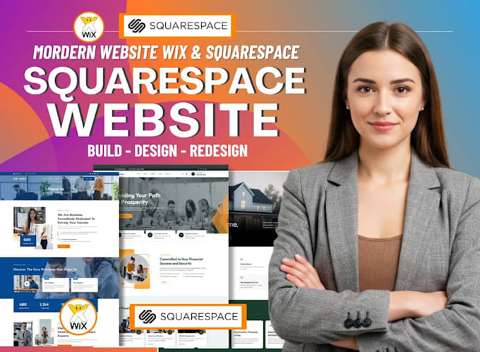 Design squarespace website design square space website redesign wix ...