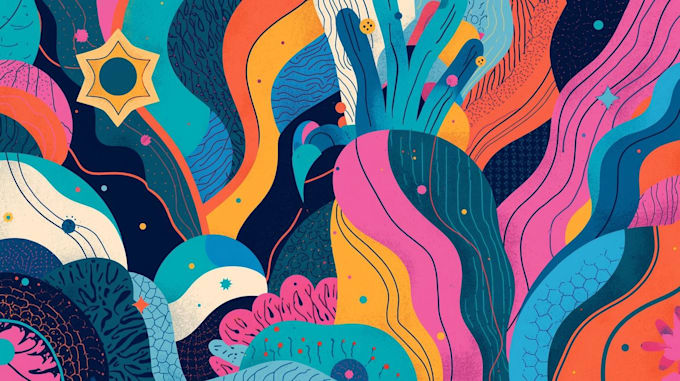 create unique digital illustrations and vector art