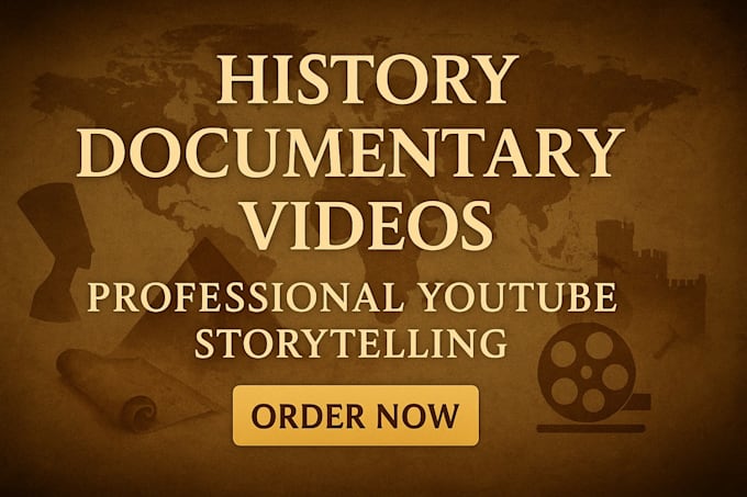Create history documentary videos for youtube by Bright_joh9x | Fiverr