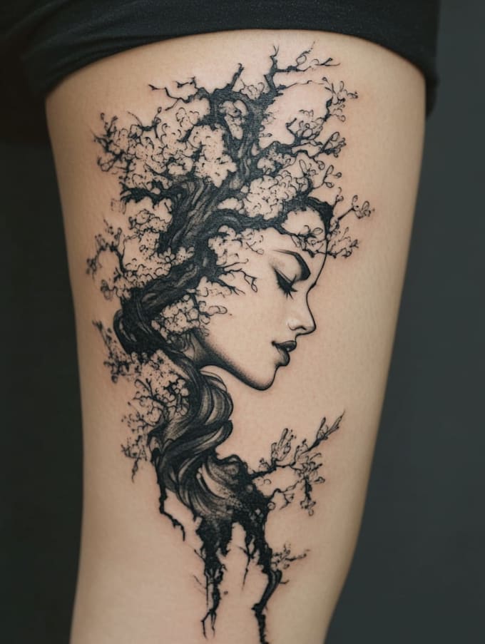 create minimalist tattoo design