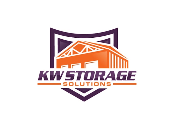 create a modern storage and warehous logo design