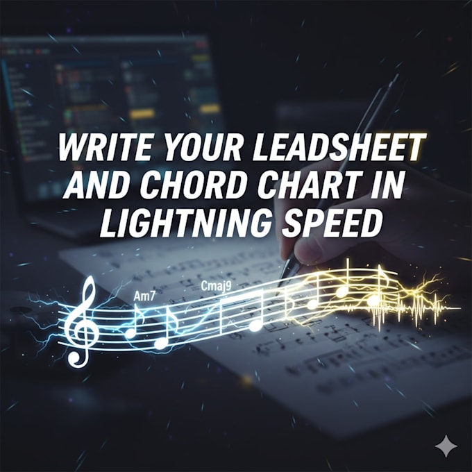 write you leadsheet and chord chart in lighting speed